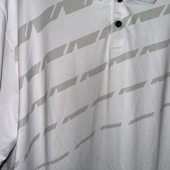 Men's Nike Golf Polo XXL White Gray Dri-FIT - Picture 6 of 8